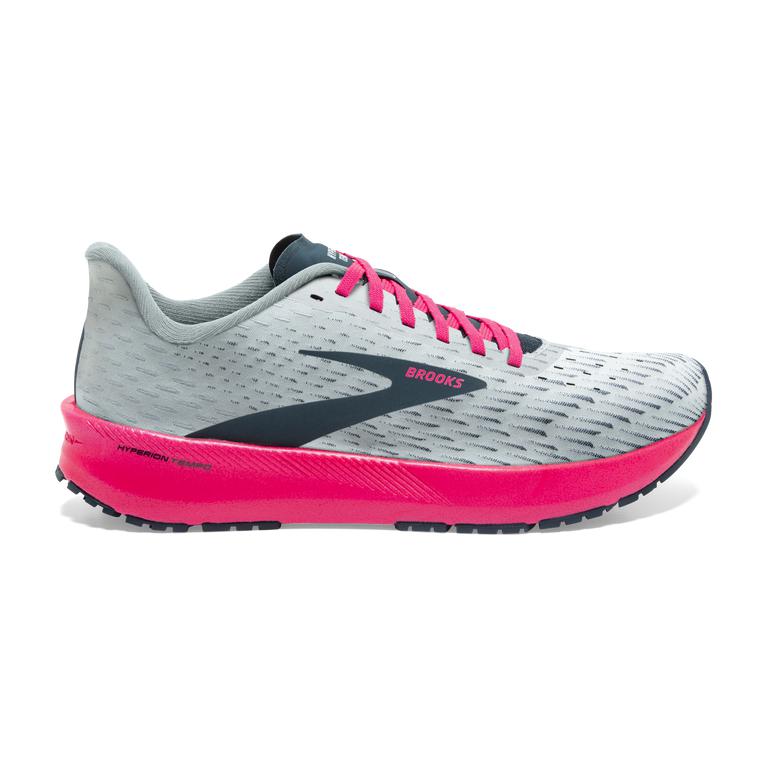 Brooks Hyperion Tempo - Womens Track & Cross Country Shoes - Ice Flow/Navy/Pink/Grey (64031AZVW)